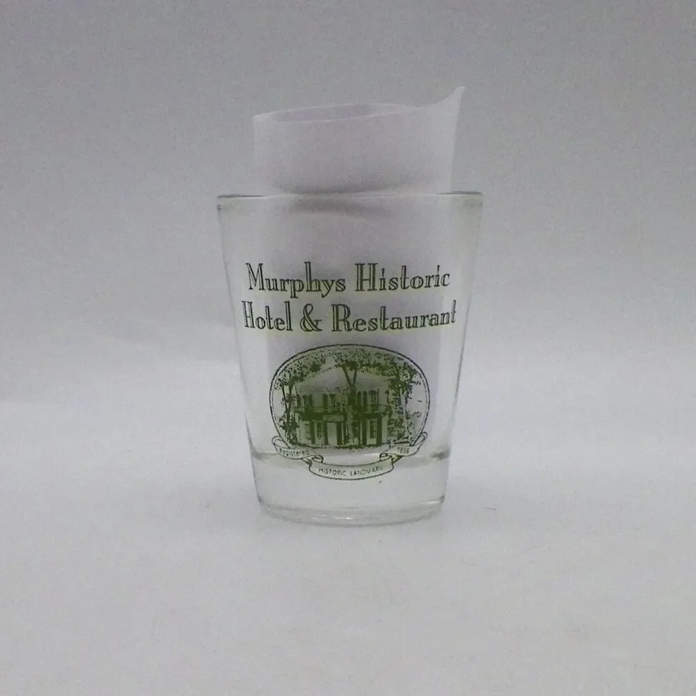 Murphys Historic Hotel & Restaurant Shot Glass California Souvenir